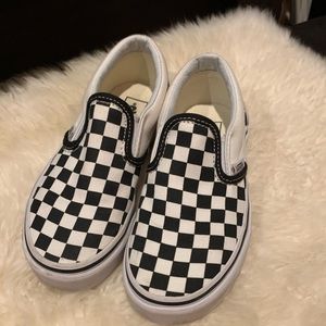 Girls checkered Vans